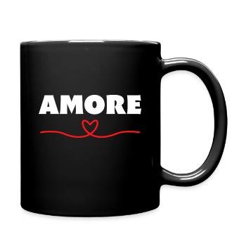 Amore Treasure Darling Valentine's Day Heart - Full Colour Mug - black - Right