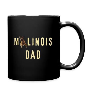 Papa Berger Belge - Mug uni - noir - Droite