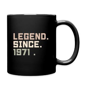 Legenden wurden im 1971 geboren Geschenkideen 1971 - Tasse einfarbig - Schwarz - Rechts