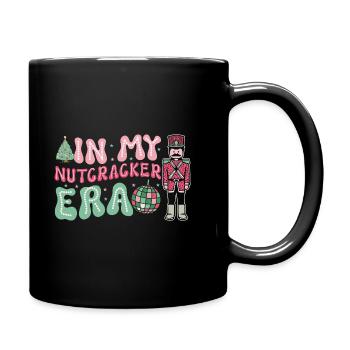 Weihnachten Xmas Spruch In My Nutcracker Era - Tasse einfarbig - Schwarz - Rechts