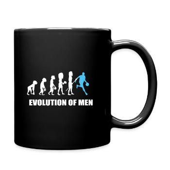 Evolution Basketball Basket ball Basketballer - Tasse einfarbig - Schwarz - Rechts