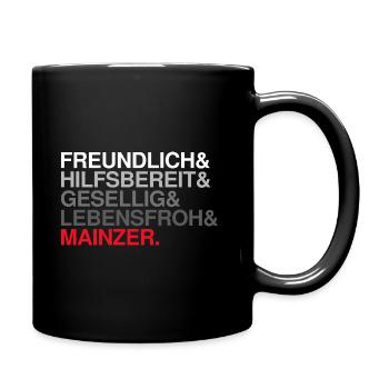 Mainzer - Tasse einfarbig - Schwarz - Rechts