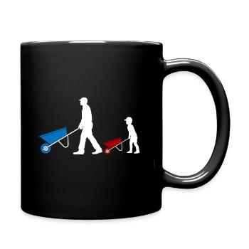 Father & Son Like The Dad So The Son Partner Look - Full Colour Mug - black - Right