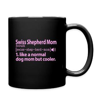 Blanc Blanc Berger Suisse Mama Rose - Mug uni - noir - Droite