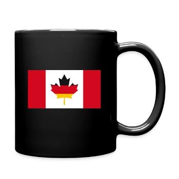 Deutsch-Kanadische Maple Leaf Flagge - Tasse einfarbig - Schwarz - Rechts