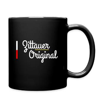 Zittau - Tasse einfarbig - Schwarz - Rechts
