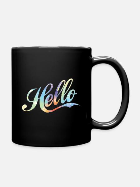 Bonjour - Mug uni - noir