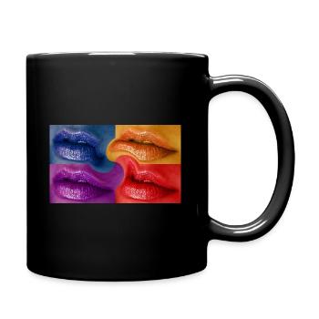 Lip Swirl - Tasse einfarbig - Schwarz - Rechts
