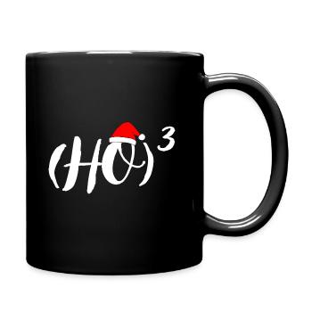 Ho Ho Ho Mütze Nerd Mathe Physik lustig Geek - Tasse einfarbig - Schwarz - Rechts