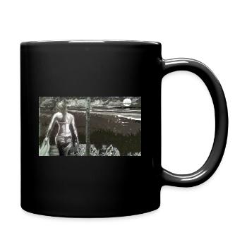 Art-4 Beach - Full Colour Mug - black - Right