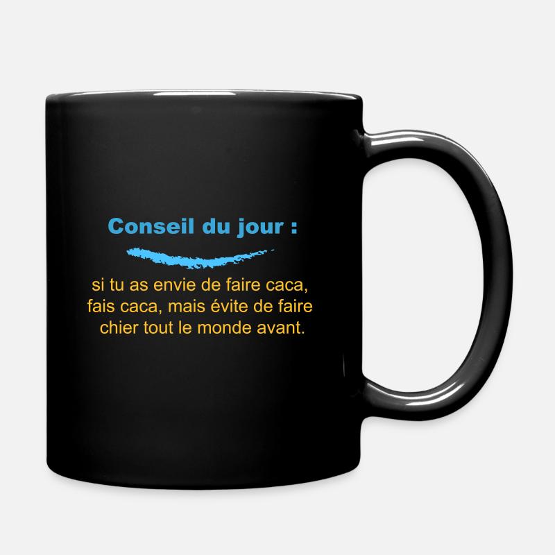 Conseil du jour - Mug uni - noir