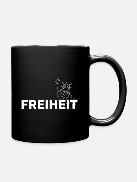 Freiheit - Tasse einfarbig - Schwarz