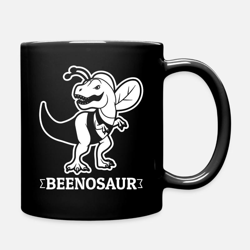 Beenosaur - Bees Honey Dinosaur Reptils Gift - Tasse einfarbig - Schwarz