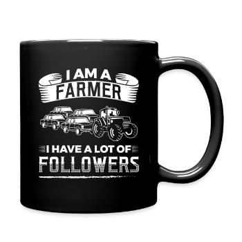 I am a Farmer I have a lot of followers! poison - Full Colour Mug - black - Right