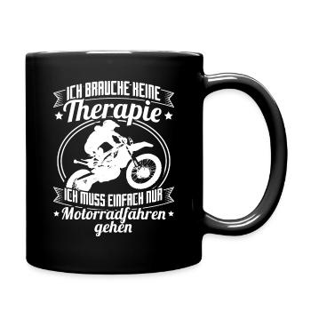 Je n’ai pas besoin de thérapie - Motard Hobby - Mug uni - noir - Droite