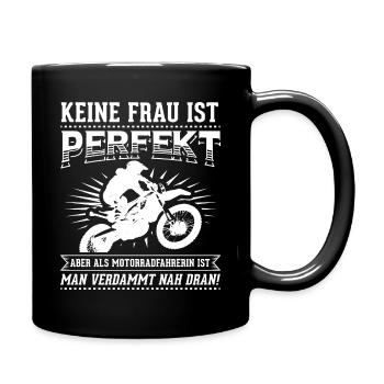 Motorcyclist Biker Motorcycle Women's Power - Full Colour Mug - black - Right