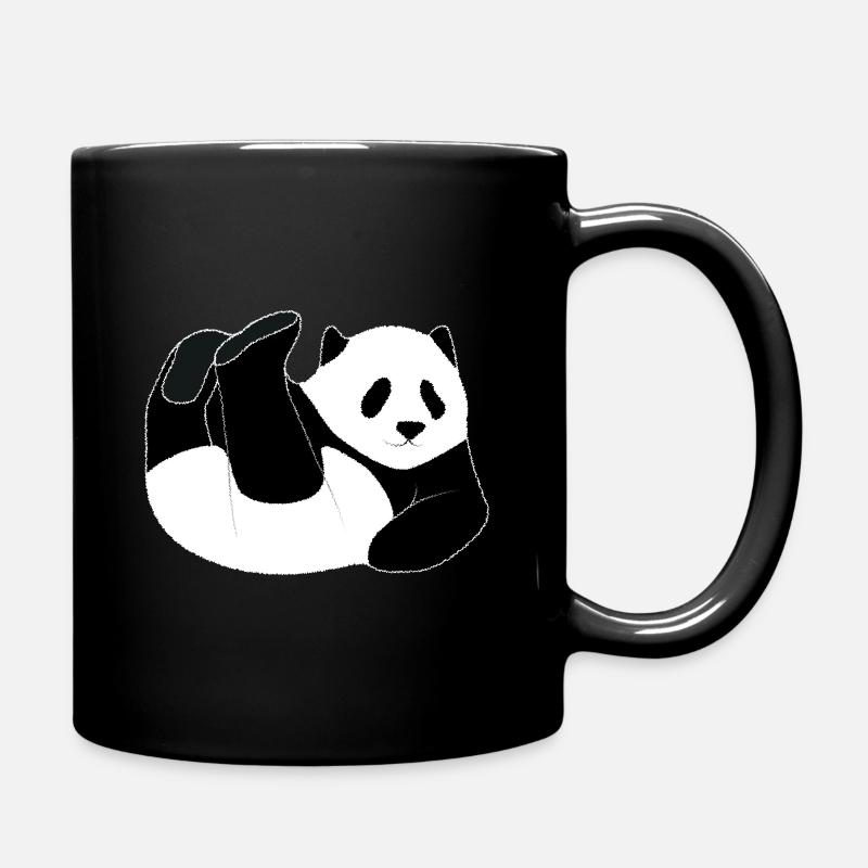 Funny Panda! Big Panda Animal Lover Cute Gift - Tasse einfarbig - Schwarz