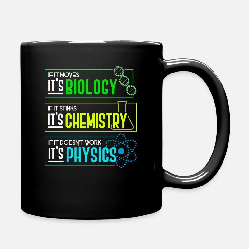 Biology - Chemistry - Physics Teacher Lesson Gift - Mug uni - noir