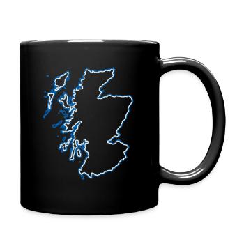 Schottland - Tasse einfarbig - Schwarz - Rechts