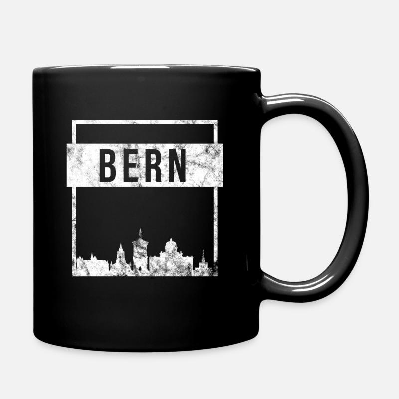 Bern skyline - Full Colour Mug - black