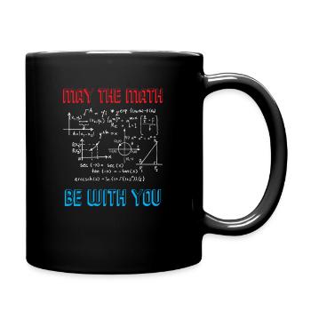 Mathematik Mathe rechnen Zahlen Algebra Formel - Tasse einfarbig - Schwarz - Rechts