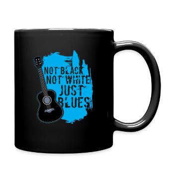 Blues Musik Gitarre Band Musikstil Instrument - Tasse einfarbig - Schwarz - Rechts