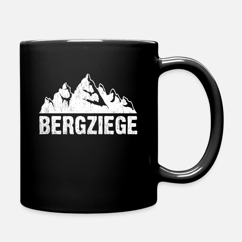 Bergziege - Tasse einfarbig - Schwarz