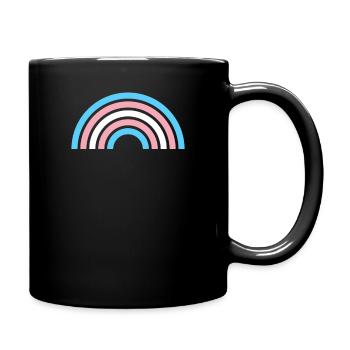 Gay Pride LGBTQ Transgenre Rainbow Stripe 2018 - Mug uni - noir - Droite