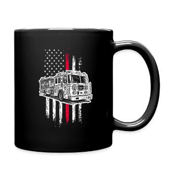 fire Department - Full Colour Mug - black - Right