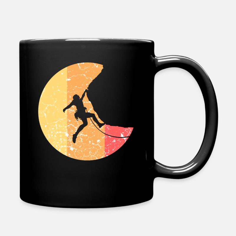 Escalade des sommets d'alpinisme - Mug uni - noir