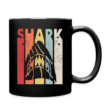 Shark Great White Shark Sea Underwater Diving Whale Shark - Full Colour Mug - black - Right