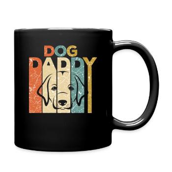 Papa chien chien papa chien - Mug uni - noir - Droite