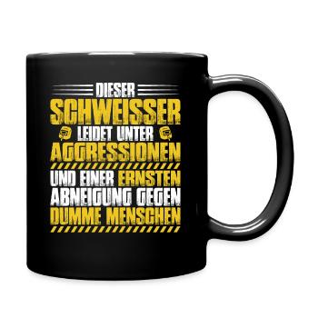 Welder welding welding shop gift - Full Colour Mug - black - Right