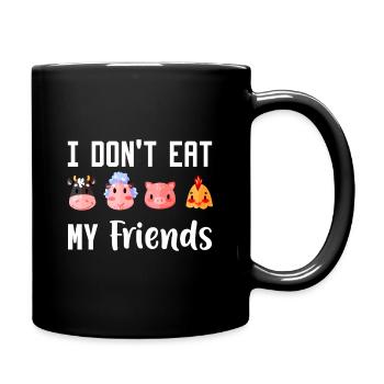 Vegan Vegan Vegan Vegetarian Eating Healthy - Full Colour Mug - black - Right
