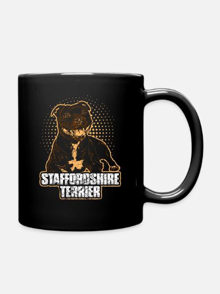 Chiot chien Staffordshire Terrier - Mug uni - noir