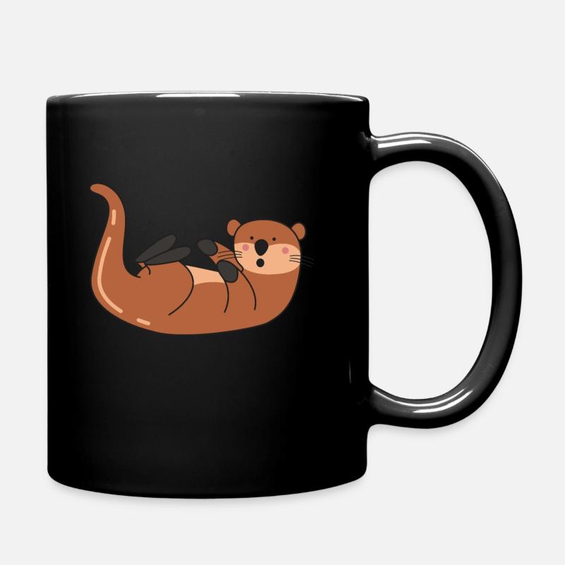 loutre - Mug uni - noir