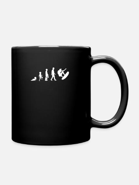 Surfer surfen - Tasse einfarbig - Schwarz