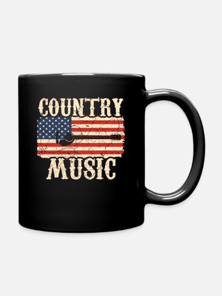 Guitare country - Mug uni - noir