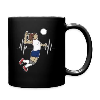volleyball volleyball volleyball player - Full Colour Mug - black - Right