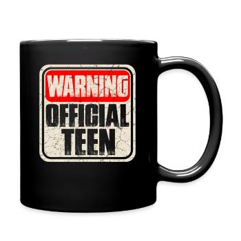 Teen Teeny Teens Teenager Pupertät - Tasse einfarbig - Schwarz - Rechts
