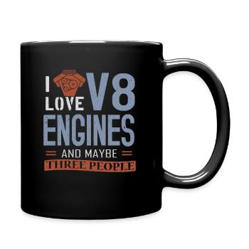 Moteur V8 Moteur Muscle Car - Mug uni - noir - Droite