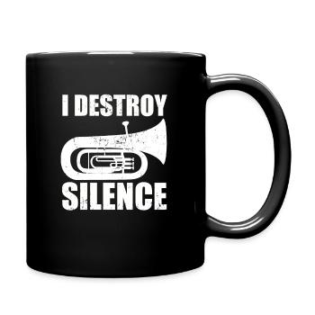 Tuba - Tasse einfarbig - Schwarz - Rechts