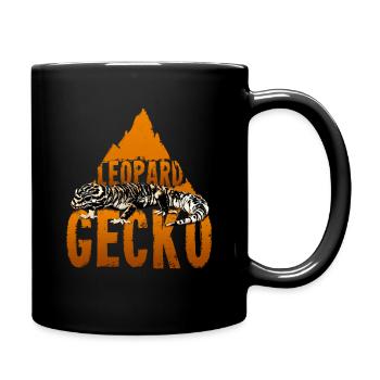 Léopard gecko lézard cadeau de reptiles désert - Mug uni - noir - Droite
