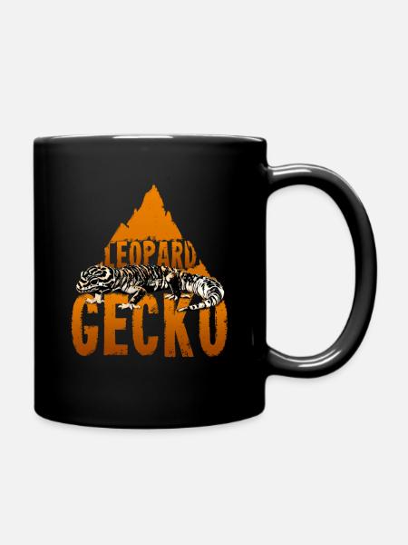 Léopard gecko lézard cadeau de reptiles désert - Mug uni - noir
