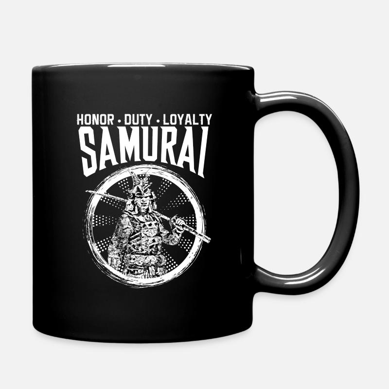 samurai - Full Colour Mug - black
