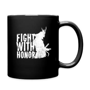 samurai - Full Colour Mug - black - Right
