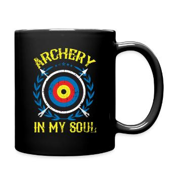Cadeau arc long tir à l'arc - Mug uni - noir - Droite