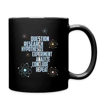 Science Atoms Physics Nerd - Mug uni - noir - Droite