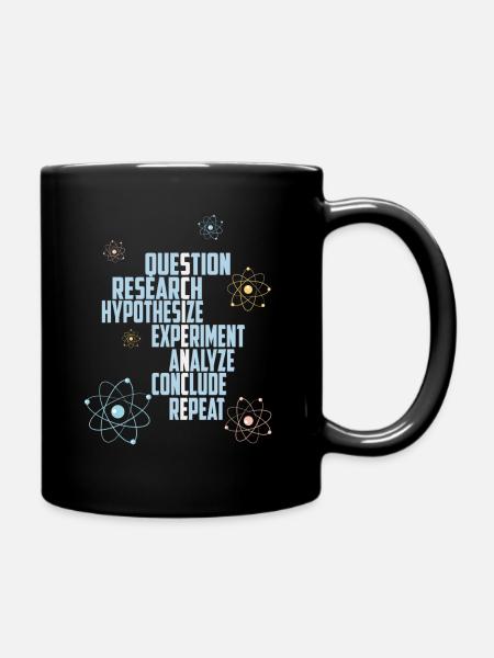Science Atoms Physics Nerd - Tasse einfarbig - Schwarz