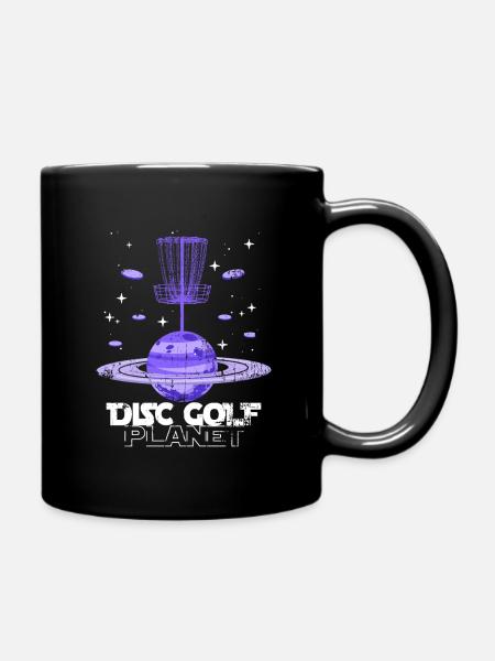 Cadeau étoile disque golf - Mug uni - noir
